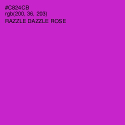 #C824CB - Razzle Dazzle Rose Color Image