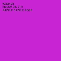 #C824D3 - Razzle Dazzle Rose Color Image