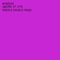 #C825D4 - Razzle Dazzle Rose Color Image