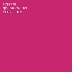 #C82770 - Cerise Red Color Image
