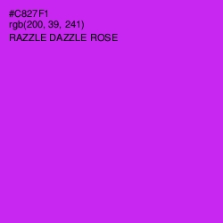 #C827F1 - Razzle Dazzle Rose Color Image