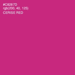 #C8287D - Cerise Red Color Image