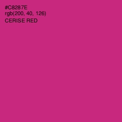 #C8287E - Cerise Red Color Image