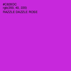 #C828DC - Razzle Dazzle Rose Color Image