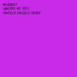 #C828E7 - Razzle Dazzle Rose Color Image