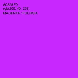 #C828FD - Magenta / Fuchsia Color Image