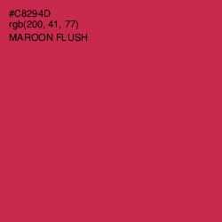 #C8294D - Maroon Flush Color Image