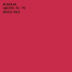 #C82A4A - Brick Red Color Image