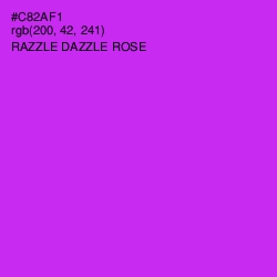 #C82AF1 - Razzle Dazzle Rose Color Image