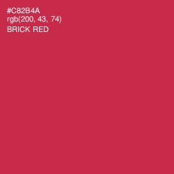 #C82B4A - Brick Red Color Image