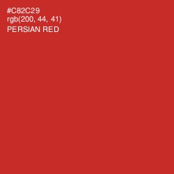 #C82C29 - Persian Red Color Image