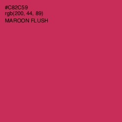 #C82C59 - Maroon Flush Color Image