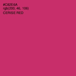 #C82E6A - Cerise Red Color Image