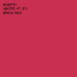 #C82F51 - Brick Red Color Image