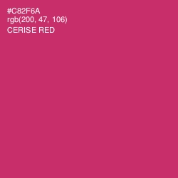 #C82F6A - Cerise Red Color Image