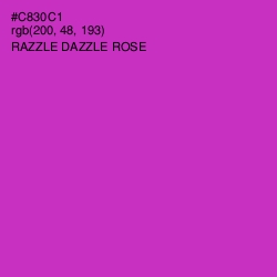 #C830C1 - Razzle Dazzle Rose Color Image