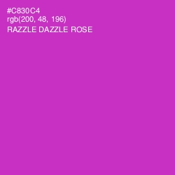 #C830C4 - Razzle Dazzle Rose Color Image