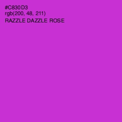 #C830D3 - Razzle Dazzle Rose Color Image