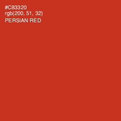 #C83320 - Persian Red Color Image