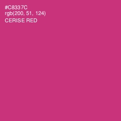 #C8337C - Cerise Red Color Image