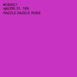 #C833C1 - Razzle Dazzle Rose Color Image