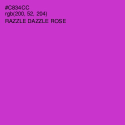 #C834CC - Razzle Dazzle Rose Color Image