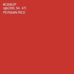 #C8362F - Persian Red Color Image