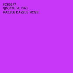 #C836F7 - Razzle Dazzle Rose Color Image