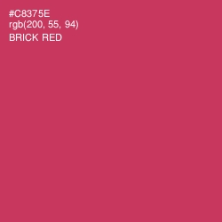 #C8375E - Brick Red Color Image