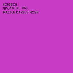 #C83BC5 - Razzle Dazzle Rose Color Image