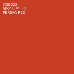#C83D23 - Persian Red Color Image