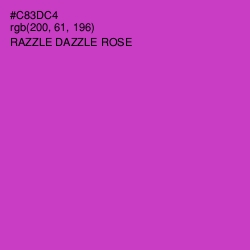 #C83DC4 - Razzle Dazzle Rose Color Image