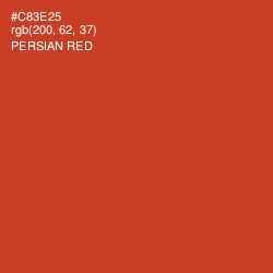 #C83E25 - Persian Red Color Image