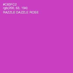 #C83FC2 - Razzle Dazzle Rose Color Image