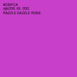 #C83FCA - Razzle Dazzle Rose Color Image