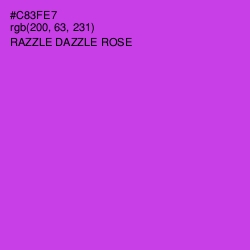 #C83FE7 - Razzle Dazzle Rose Color Image