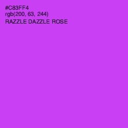 #C83FF4 - Razzle Dazzle Rose Color Image