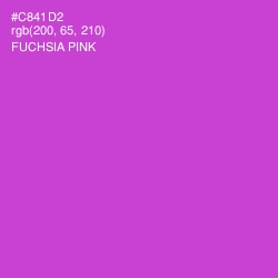 #C841D2 - Fuchsia Pink Color Image