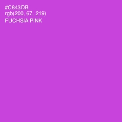 #C843DB - Fuchsia Pink Color Image