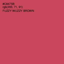 #C8475B - Fuzzy Wuzzy Brown Color Image