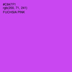 #C847F1 - Fuchsia Pink Color Image