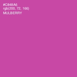 #C848A6 - Mulberry Color Image