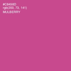 #C8498D - Mulberry Color Image