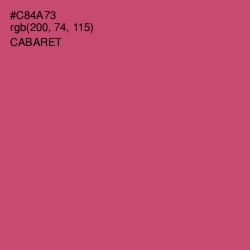 #C84A73 - Cabaret Color Image