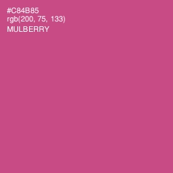 #C84B85 - Mulberry Color Image