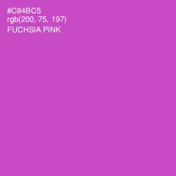 #C84BC5 - Fuchsia Pink Color Image