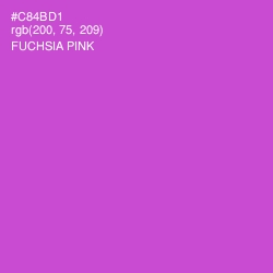 #C84BD1 - Fuchsia Pink Color Image