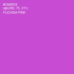 #C84BD3 - Fuchsia Pink Color Image