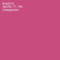 #C84D7E - Cranberry Color Image