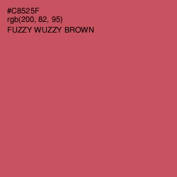 #C8525F - Fuzzy Wuzzy Brown Color Image